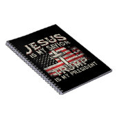 イエスは私の救い主であり、トランプは私の大統領アメリカ人である ノートブック (右側)