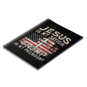 イエスは私の救い主であり、トランプは私の大統領アメリカ人である ノートブック (左側)