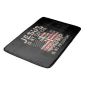 イエスは私の救い主であり、トランプは私の大統領アメリカ人である バスマット (アングル)