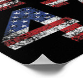 イエスは私の救い主であり、トランプは私の大統領アメリカ人である ポスター (角)