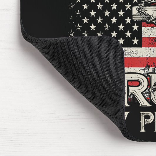 イエスは私の救い主であり、トランプは私の大統領アメリカ人である マウスパッド (コーナー)