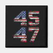 イエスは私の救い主であり、トランプは私の大統領アメリカ人である マグネット (正面)