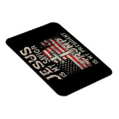 イエスは私の救い主であり、トランプは私の大統領アメリカ人である マグネット (右側)