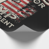 イエスは私の救い主であり、トランプは私の大統領アメリカ人である ラッピングペーパー (角)