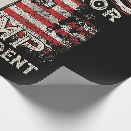 イエスは私の救い主であり、トランプは私の大統領アメリカ人である ラッピングペーパー (角)