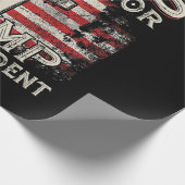 イエスは私の救い主であり、トランプは私の大統領アメリカ人である ラッピングペーパー (角)