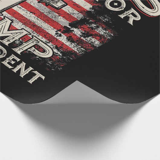 イエスは私の救い主であり、トランプは私の大統領アメリカ人である ラッピングペーパー (角)