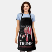 イエスは私の救い主であり、トランプは私の大統領選挙である エプロン (着用した状態)