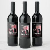 イエスは私の救い主であり、トランプは私の大統領選挙である ワインラベル (ボトル)
