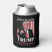 イエスは私の救い主であり、トランプは私の大統領選挙である 缶クーラー (缶正面)