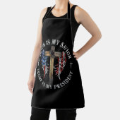 イエスは私の救い主であり、トランプは私の大統領2024 USA エプロン (インサイチュ)