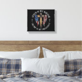 イエスは私の救い主であり、トランプは私の大統領2024 USA キャンバスプリント (インサイチュ (寝室))