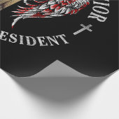 イエスは私の救い主であり、トランプは私の大統領2024 USA ラッピングペーパー (角)