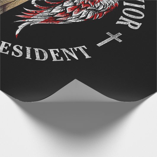 イエスは私の救い主であり、トランプは私の大統領2024 USA ラッピングペーパー (角)