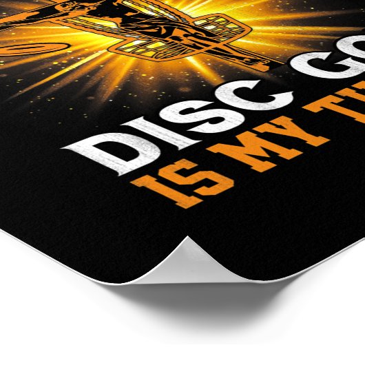 イエスは私の救い主であるディスクゴルフは私のセラピーであるおもしろい ポスター (角)