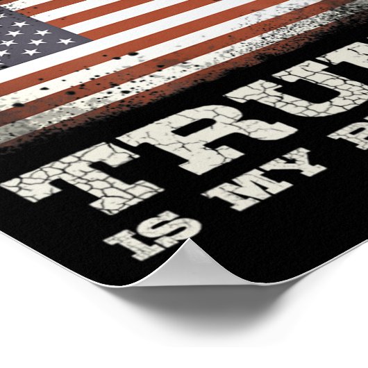 イエスは私の救い主で、トランプは私の大統領TシャツJ ポスター (角)