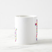 イエスは私の救い主の猫であり、私のセラピーおもしろい コーヒーマグカップ (中央)