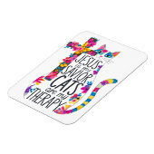 イエスは私の救い主の猫であり、私のセラピーおもしろい マグネット (左側)