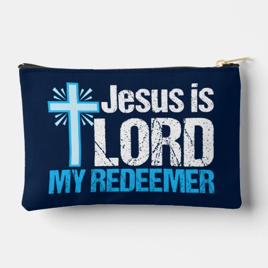 イエスは私の救い主キリスト教十字教会の主である アクセサリーポーチ (裏面)
