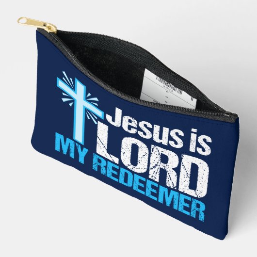 イエスは私の救い主キリスト教十字教会の主である アクセサリーポーチ (見開き)