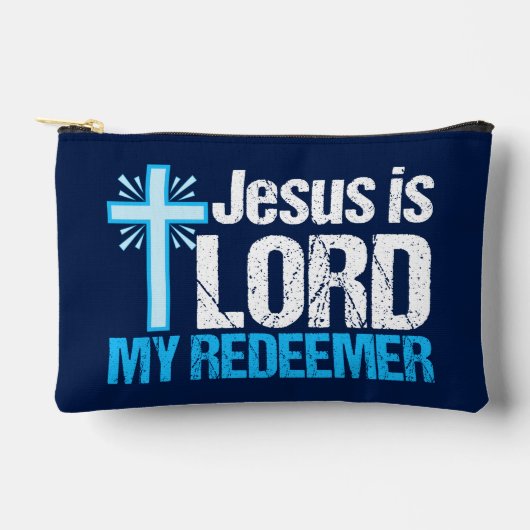 イエスは私の救い主キリスト教十字教会の主である アクセサリーポーチ (正面)