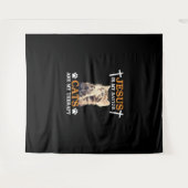 イエスは私の救い主、猫は私のセラピークリスチャンC タペストリー (正面(横))