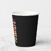 イエスは私の救世主 トランプは私の大統領 米国旗 紙コップ (左)