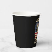 イエスは私の救世主 トランプは私の大統領 米国旗 紙コップ (右)