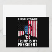 イエスは私の救世主、トランプは私の大統領 2024 招待状 (正面/裏面)
