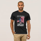 イエスは私の救世主 トランプは私の大統領 2024 Tシャツ (正面フル)