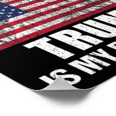 イエスは私の王であり、トランプは私の大統領である ポスター (角)