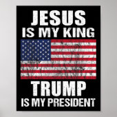 イエスは私の王であり、トランプは私の大統領である ポスター (正面)
