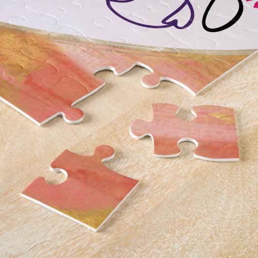 "イエスは私の知っている私を愛している"ハートクロス ジグソーパズル (側面)