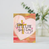 「イエスは私の知る限り私を愛している」バレンタインデー ポストカード (スタンド正面)