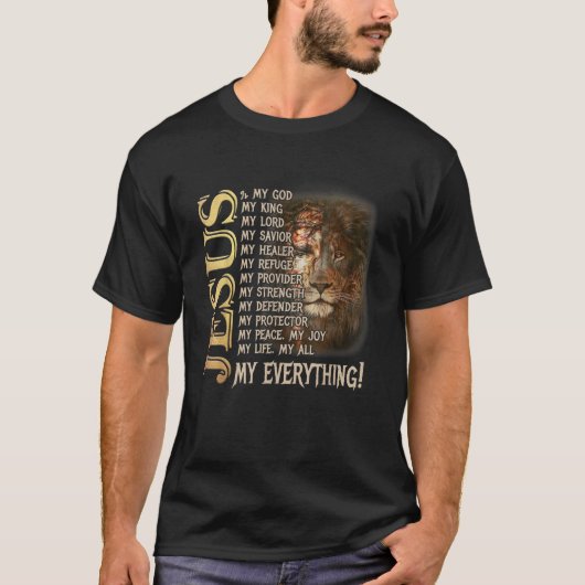 イエスは私の神であり、私の王である Tシャツ (正面)