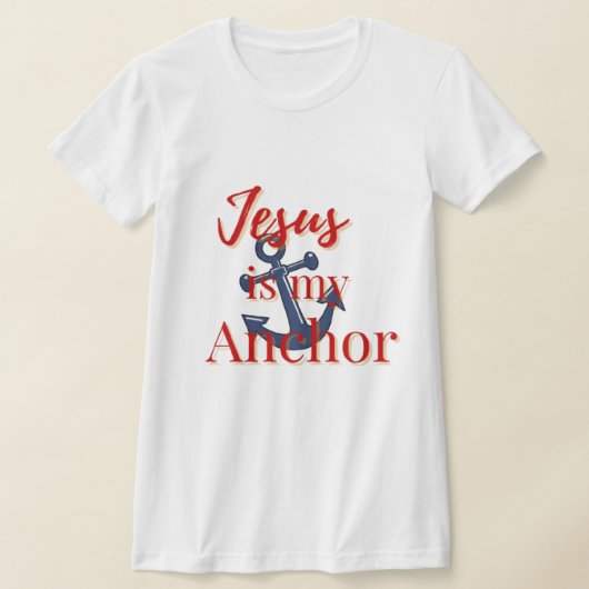 イエスは私の錨 Tシャツ (レイダウン)
