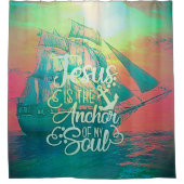 イエスは私の魂の碇（いかり） シャワーカーテン (正面)