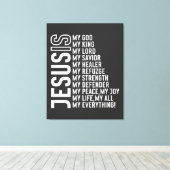 イエスは私の…すべて キャンバスプリント (インサイチュ (ウッドフロア))