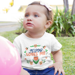 イエスは私をキリスト教徒として愛している ベビーTシャツ