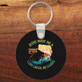 イエスは私をフィッシャービブルの詩マーク1_17魚にした キーホルダー (正面)