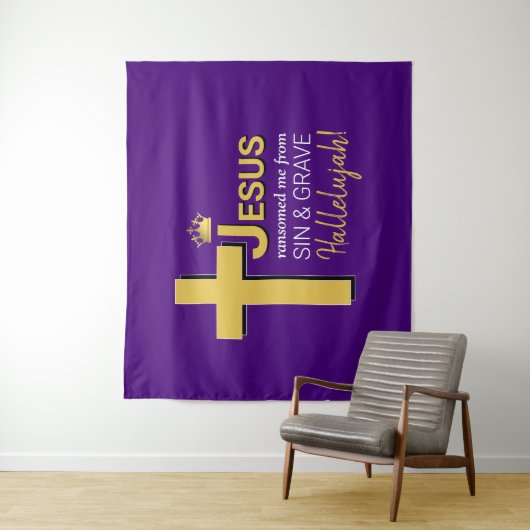 イエスは私を復活祭に連れて行ってくれた タペストリー (インサイチュ)