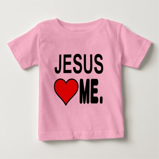 イエスは私を愛している イエス ギフト ベビーTシャツ (正面)