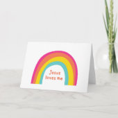 イエスは私を愛している。グリーティングカード カード (正面)