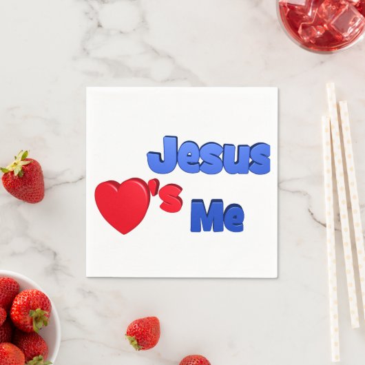 イエスは私を愛している スタンダードカクテルナプキン (インサイチュ)