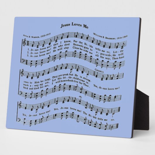 イエスは私を愛している フォトプラーク (側面)