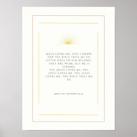 イエスは私を愛している。 ポスター (正面)