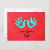 イエスは私を愛している！ ポストカード (正面/裏面)