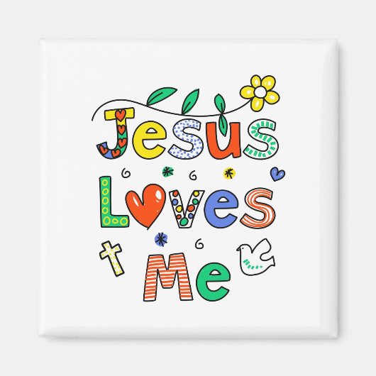 イエスは私を愛している マグネット (正面)