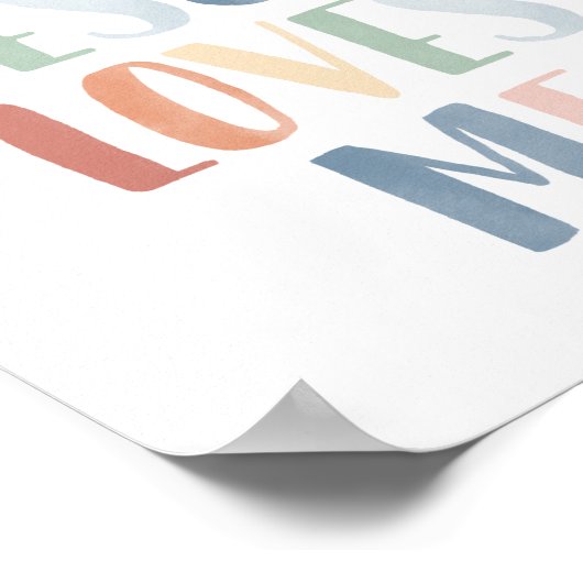 イエスは私を愛している レインボー ぬいぐらむ デコレーション (角)