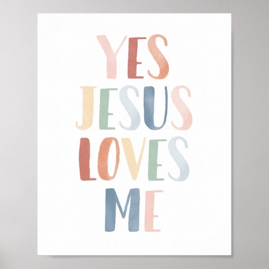 イエスは私を愛している レインボー ぬいぐらむ デコレーション (正面)